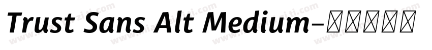 Trust Sans Alt Medium字体转换